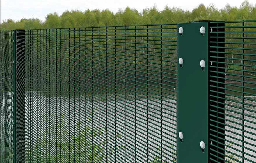 Green 358 Anti Climbing Fence No Blind Spots For Protection Fence