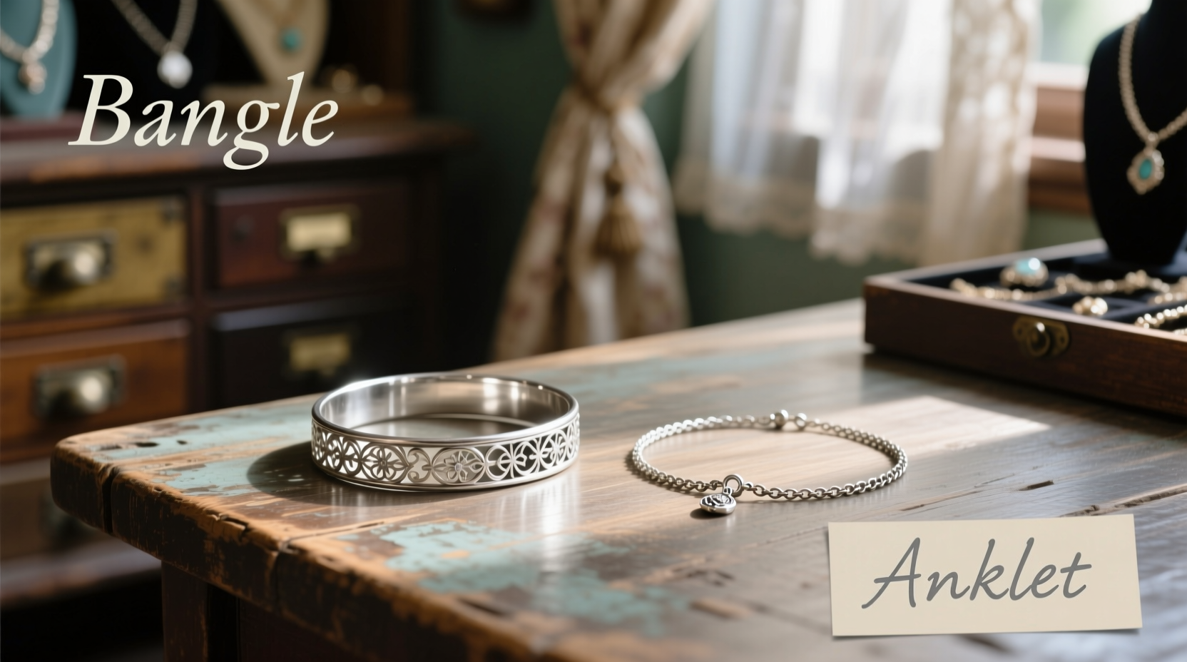 silver bangle vs anklet does anyone actually notice a difference