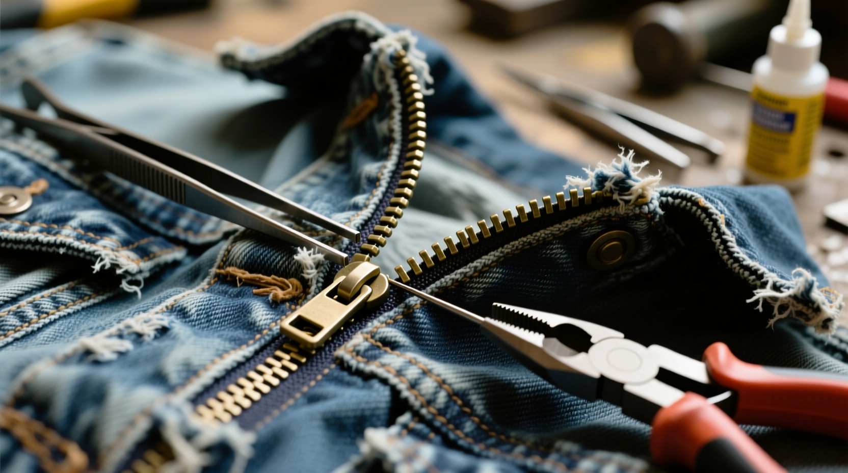 how to fix a stuck zipper