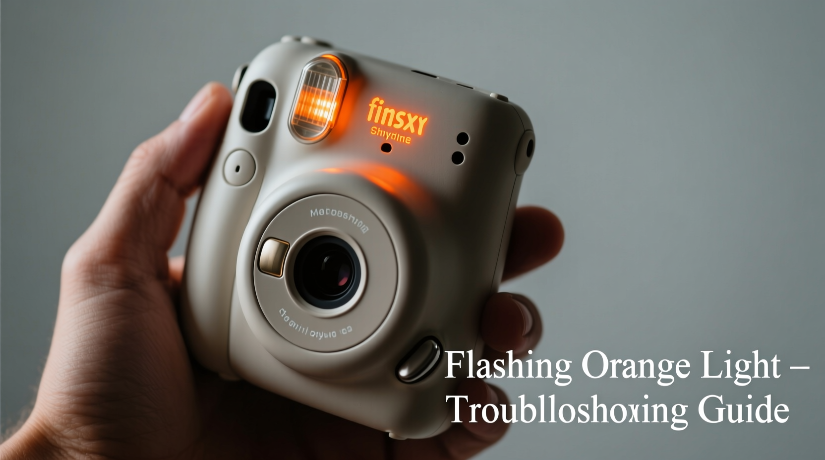 instax mini 11 flashing troubleshoot fix the orange light