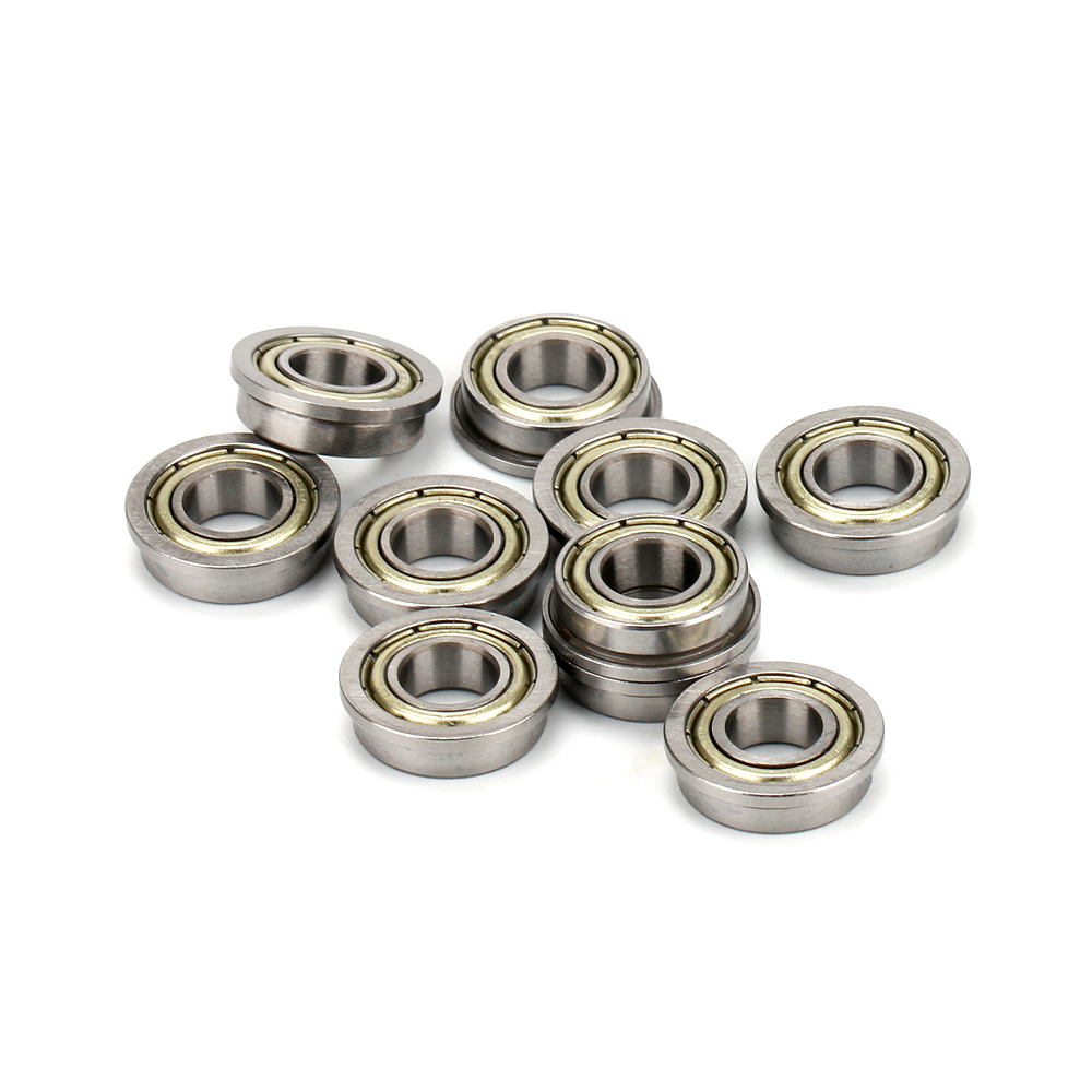 Flanged deep groove ball bearing with single rib F6000 6001 6002 6003 6004 6005 6006 6007ZZ 2RS