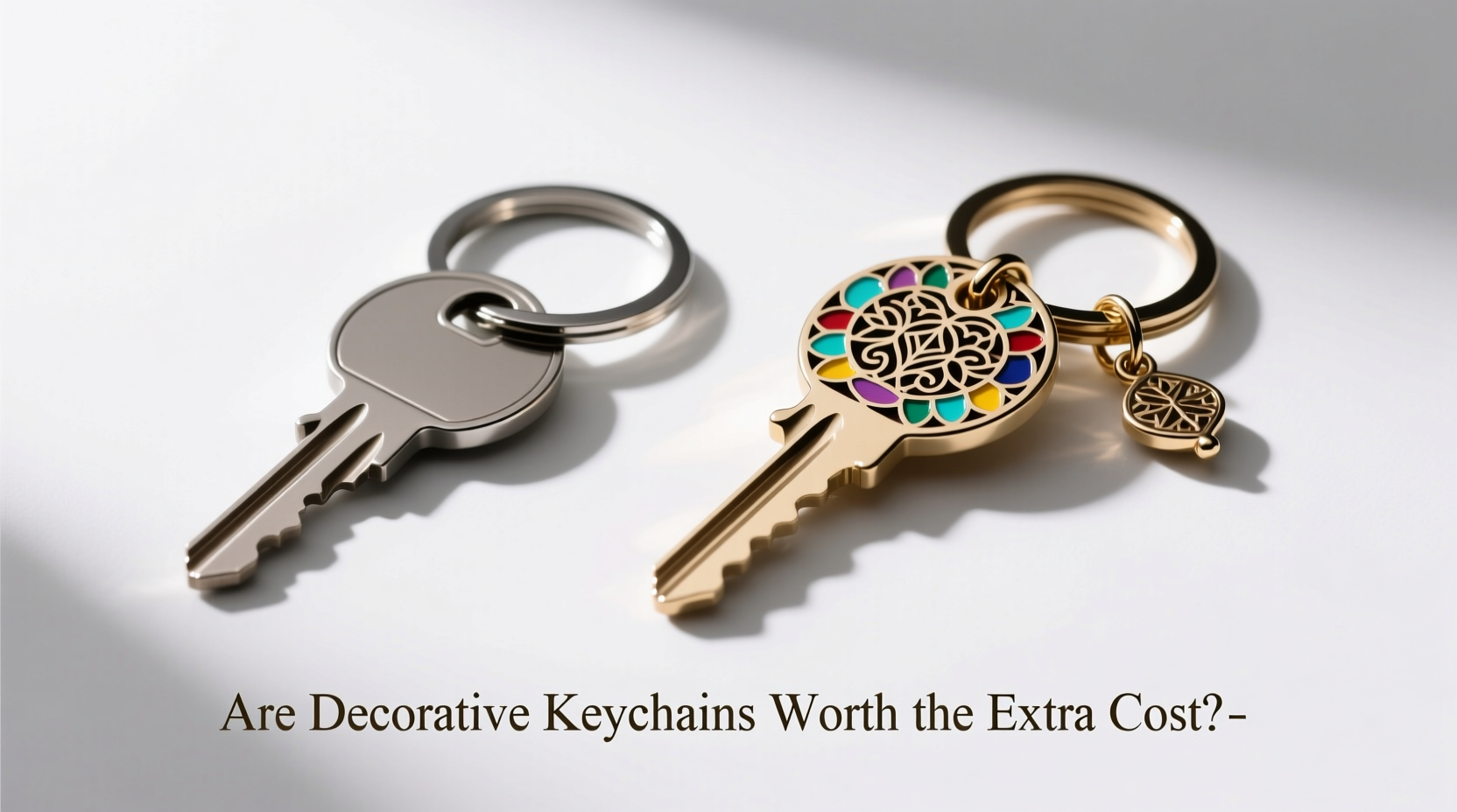 are decorative keychains actually worth the extra cost compared to plain ones