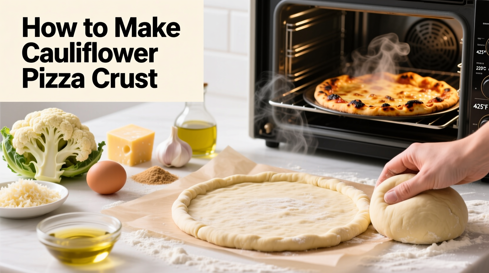 Perfect Cauliflower Pizza Crust Recipe: Crisp & Non-Soggy