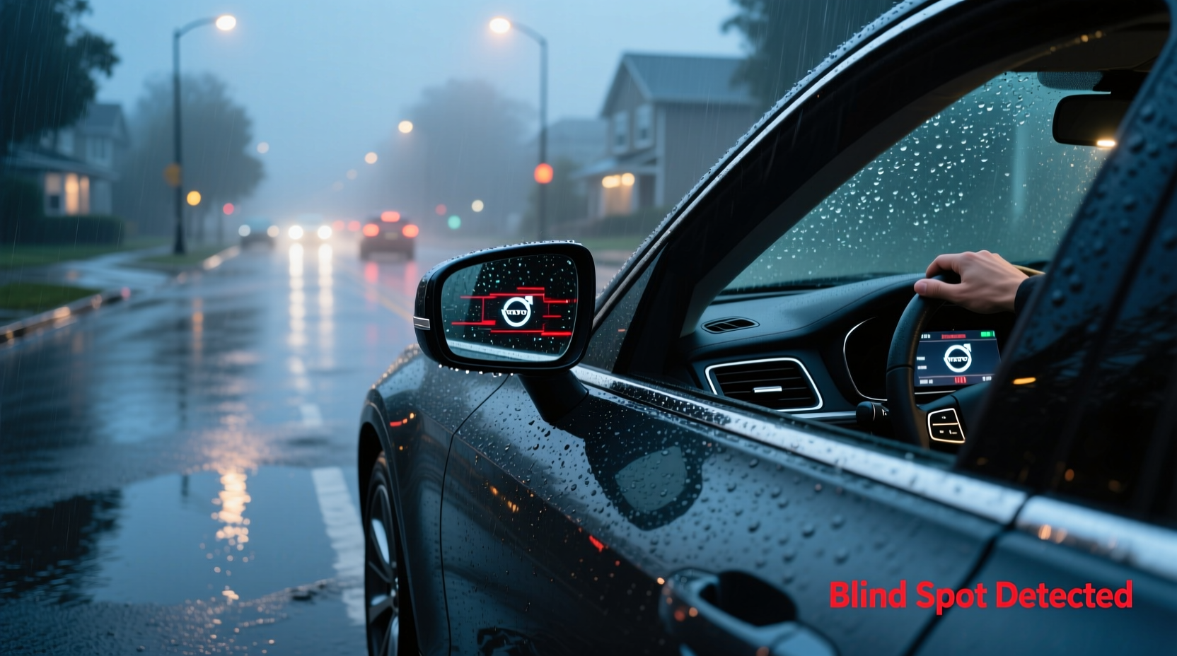 v60 2021 blind spot rain failure