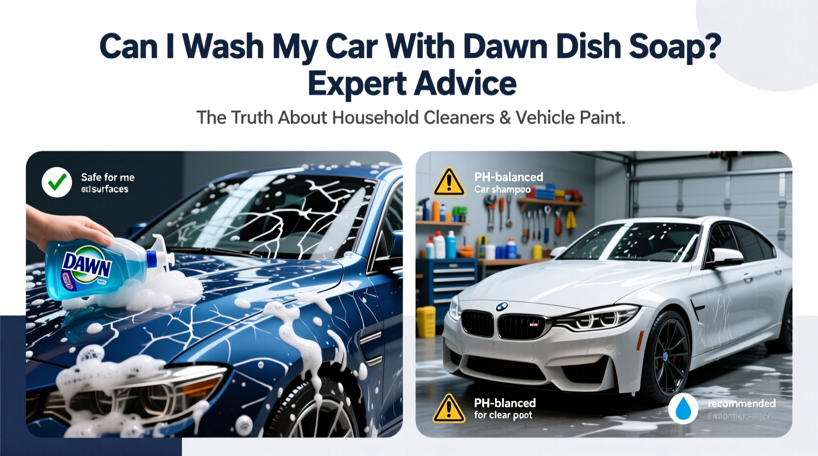 can i wash my car with dawn dish soap