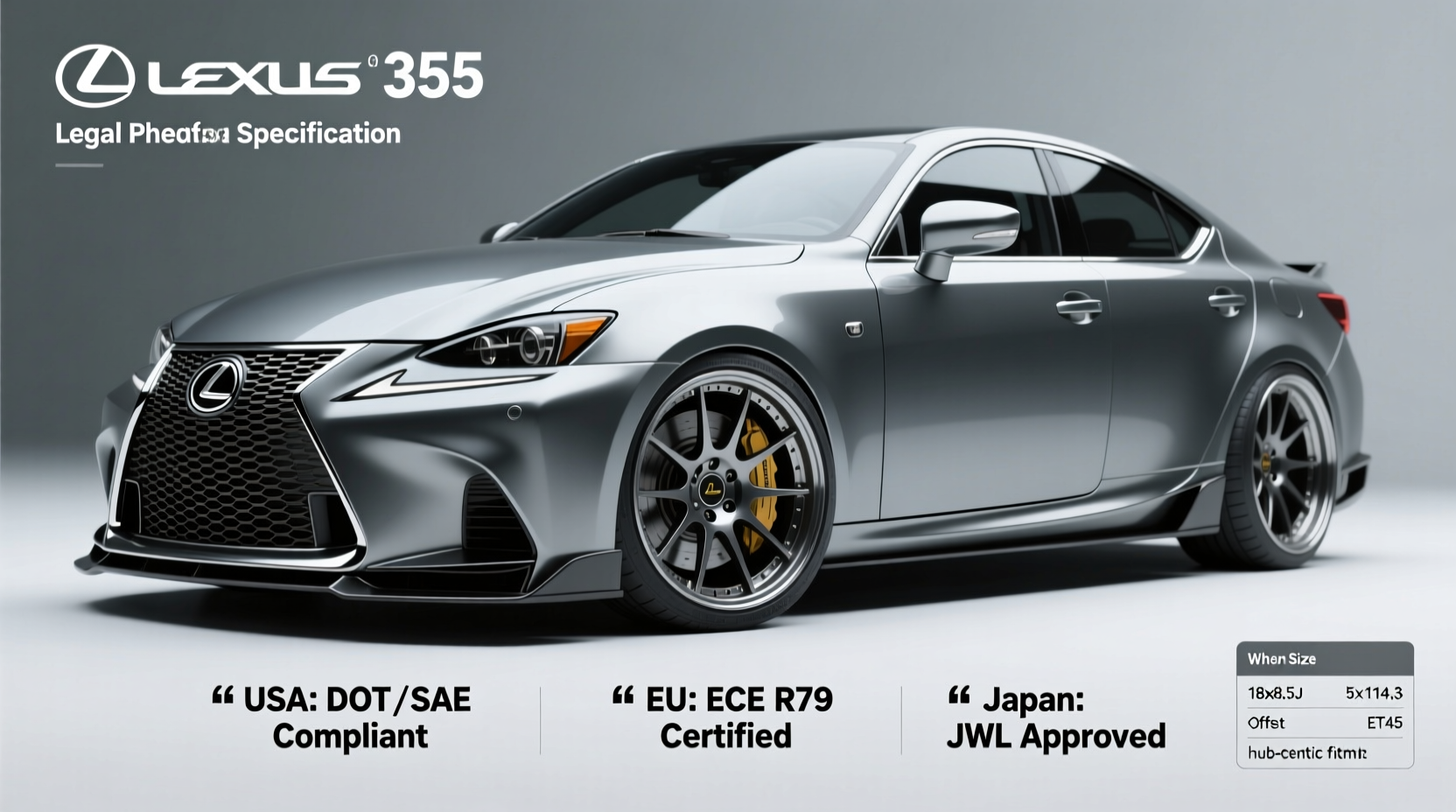 is350 aftermarket wheel legality