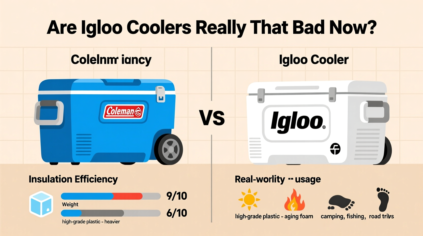 coleman vs igloo cooler are igloo coolers really that bad now