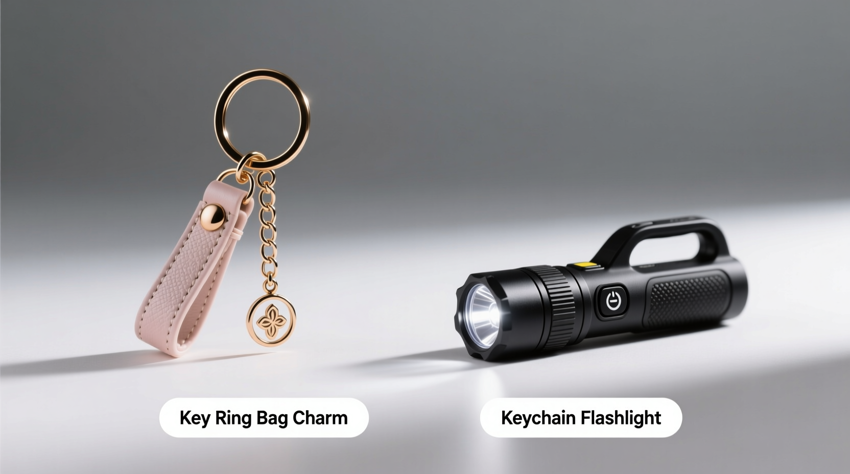 key ring bag charm vs keychain flashlight which one is actually more useful