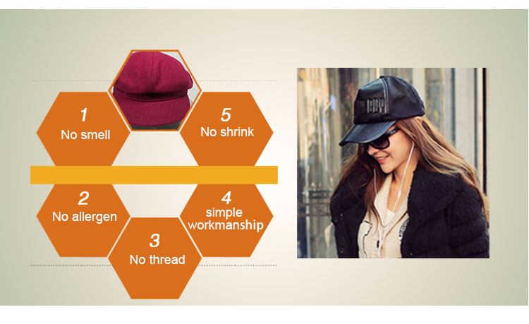 Popular Customized  fashion winter woolen cap cap for girls
