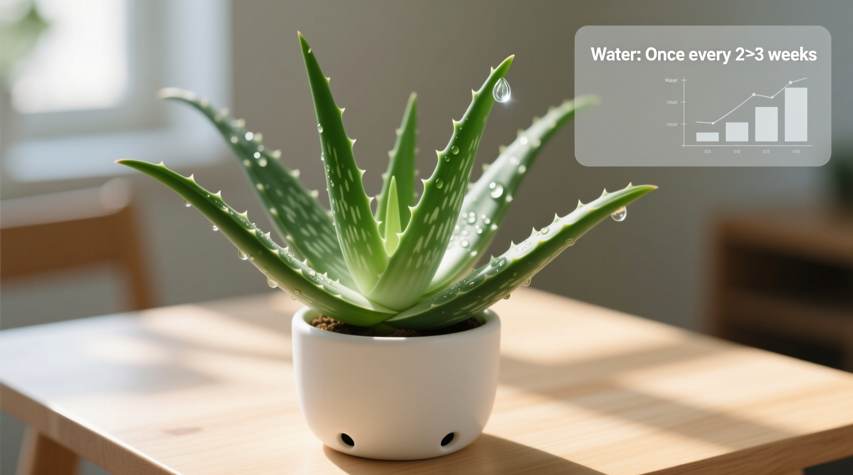 how much water aloe plant