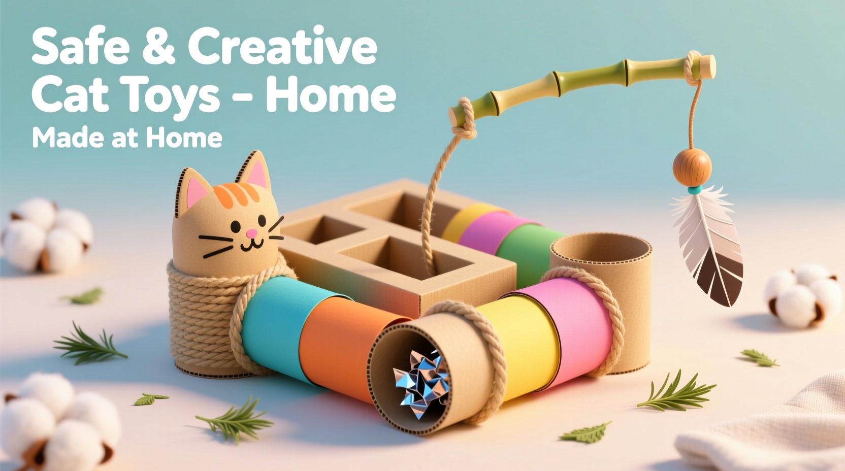 creative and safe cat toy ideas you can make at home for happy healthy pets