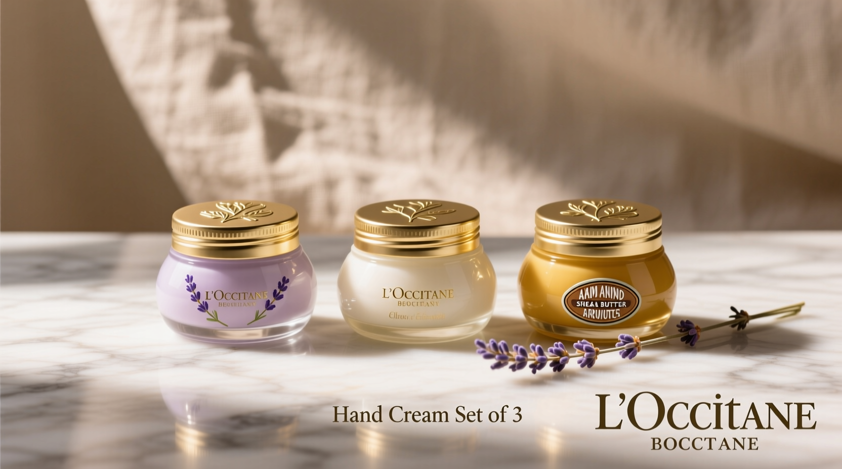 loccitane hand cream set of 3 luxurious hand care treats