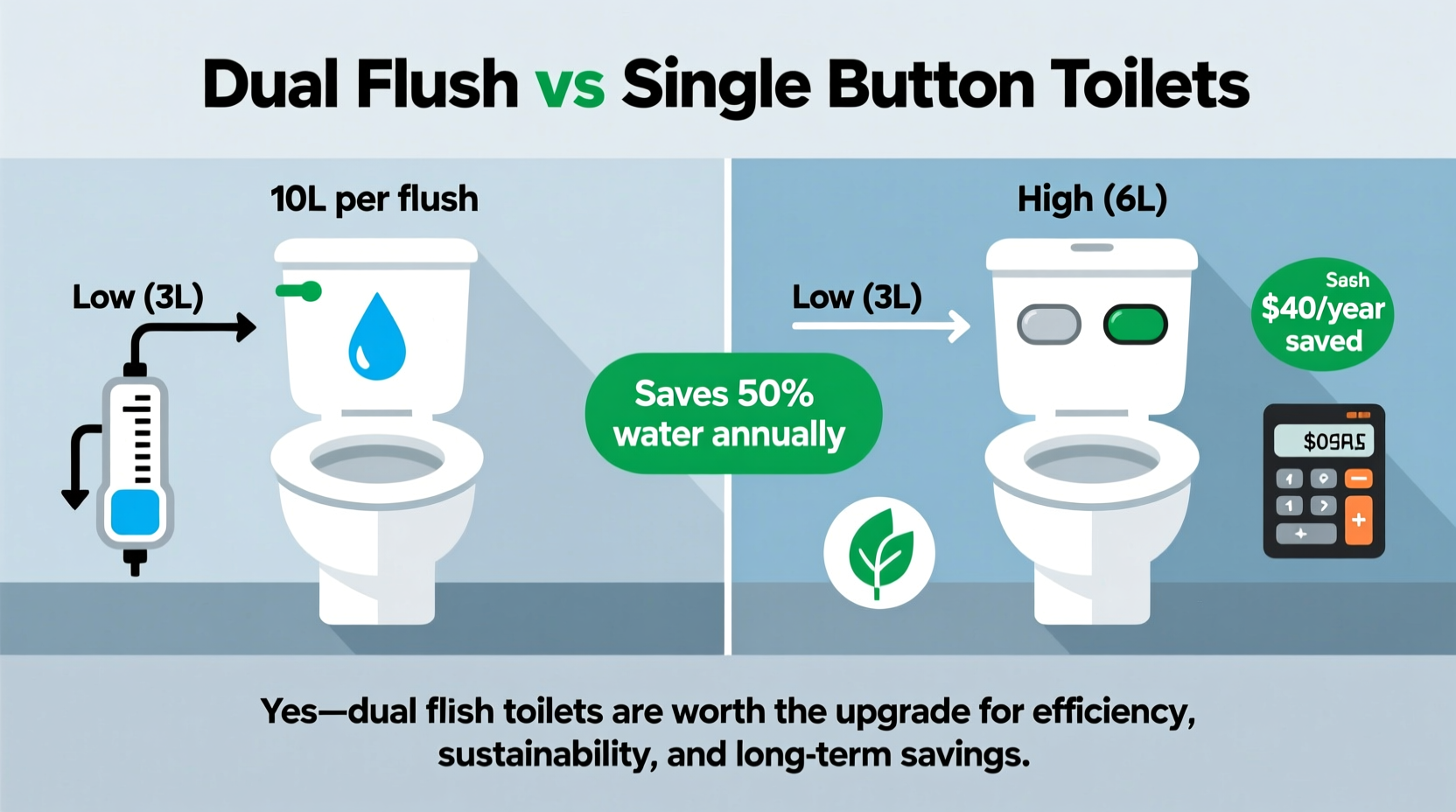 are dual flush 2 button toilets worth the upgrade from a standard single button