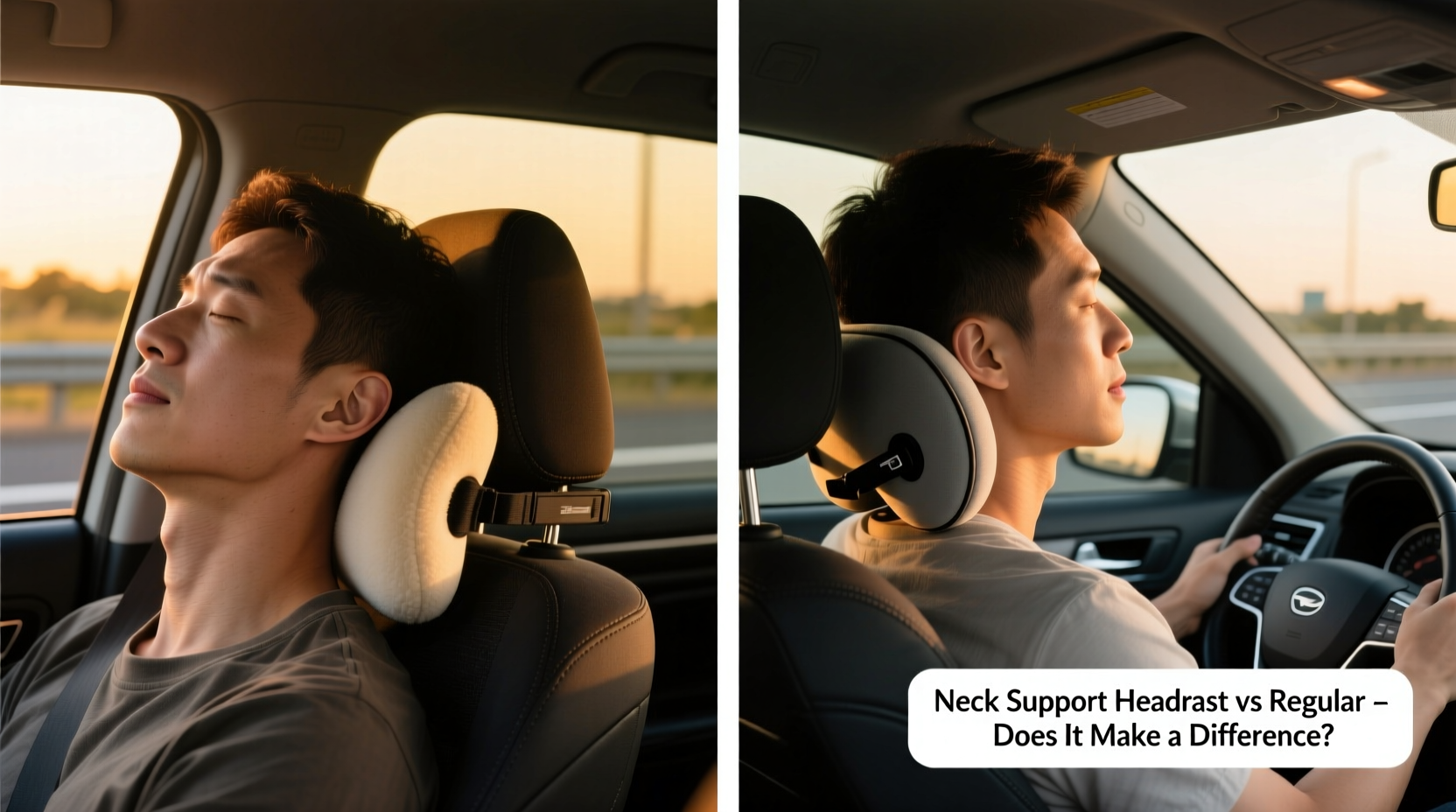 neck support car headrest vs regular does it actually make a difference on long drives