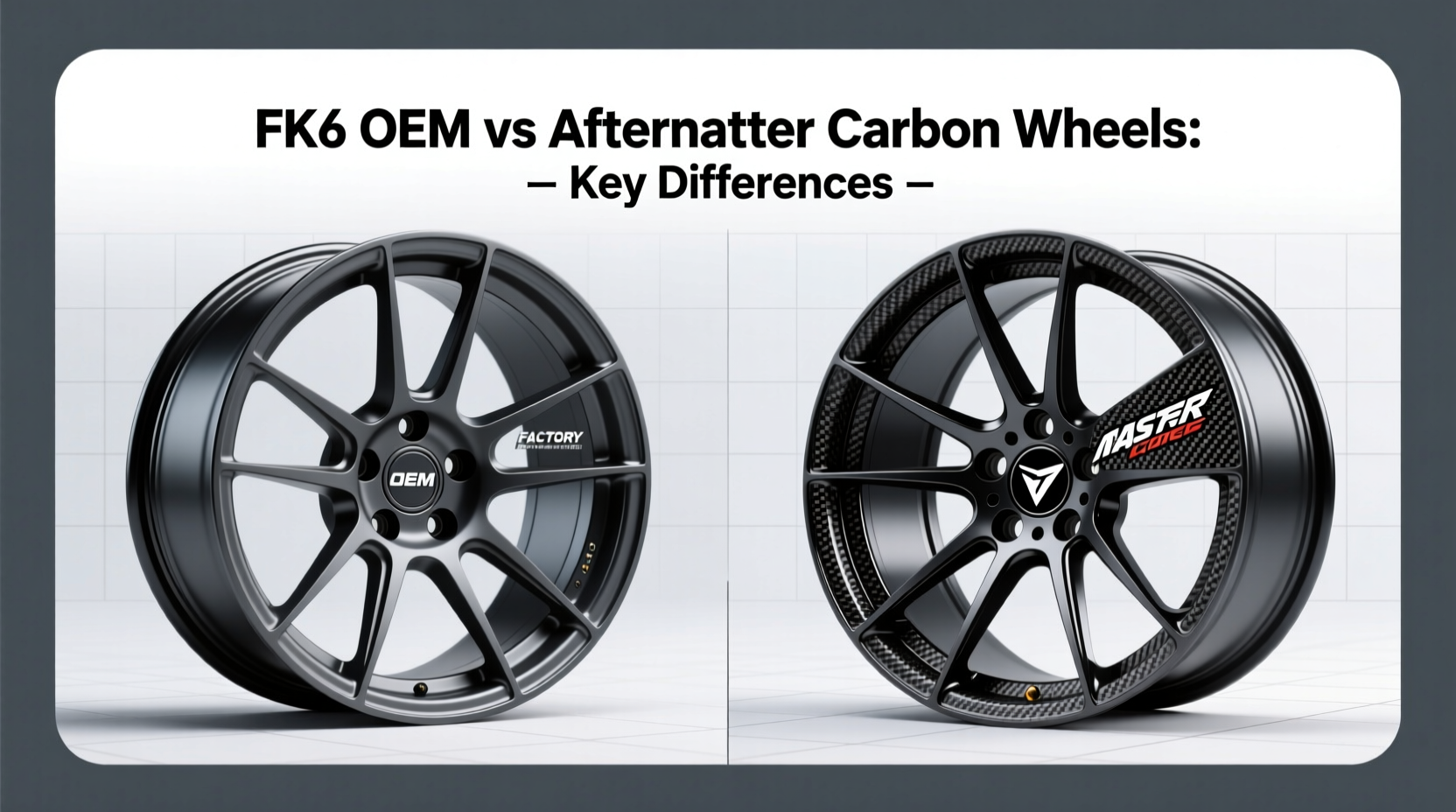 fk8 oem vs aftermarket carbon wheel