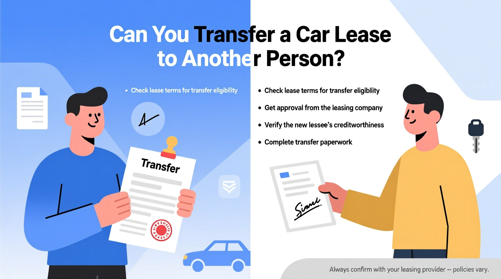 can you transfer a car lease to another person