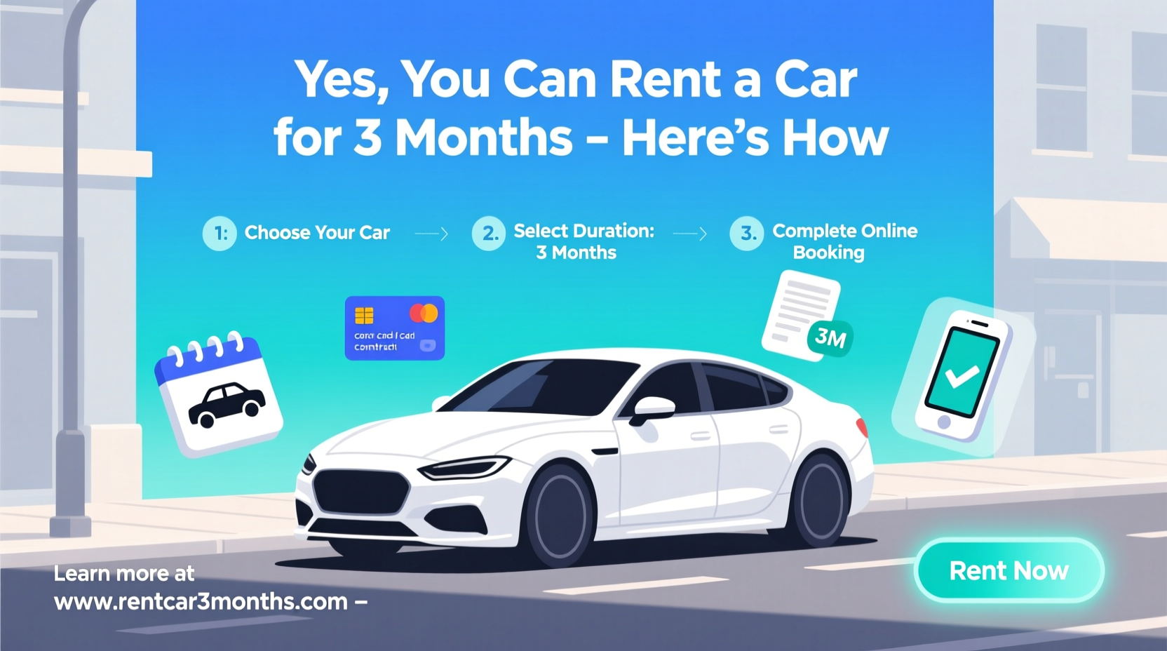 can you rent a car for 3 months
