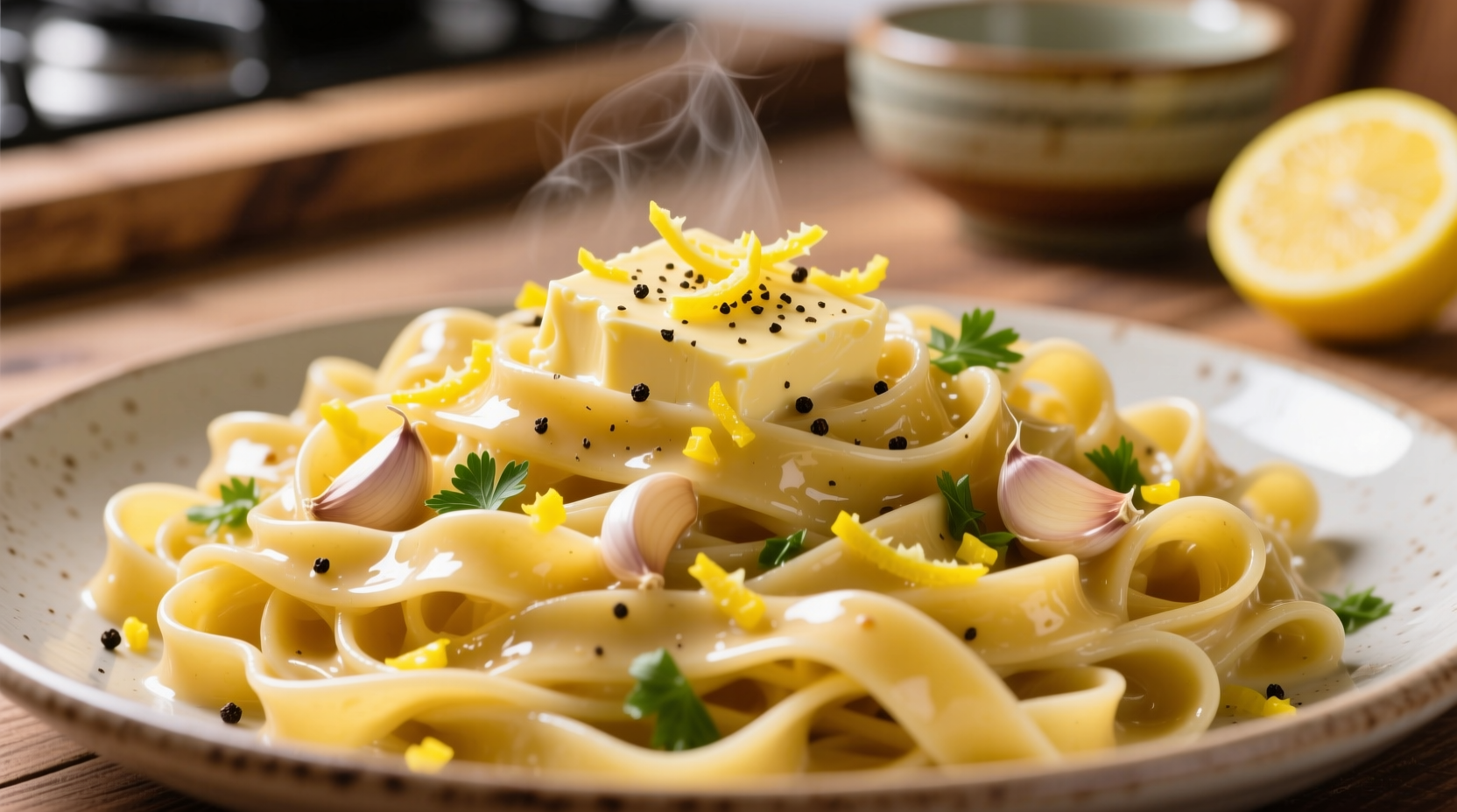 butter lemon garlic pasta