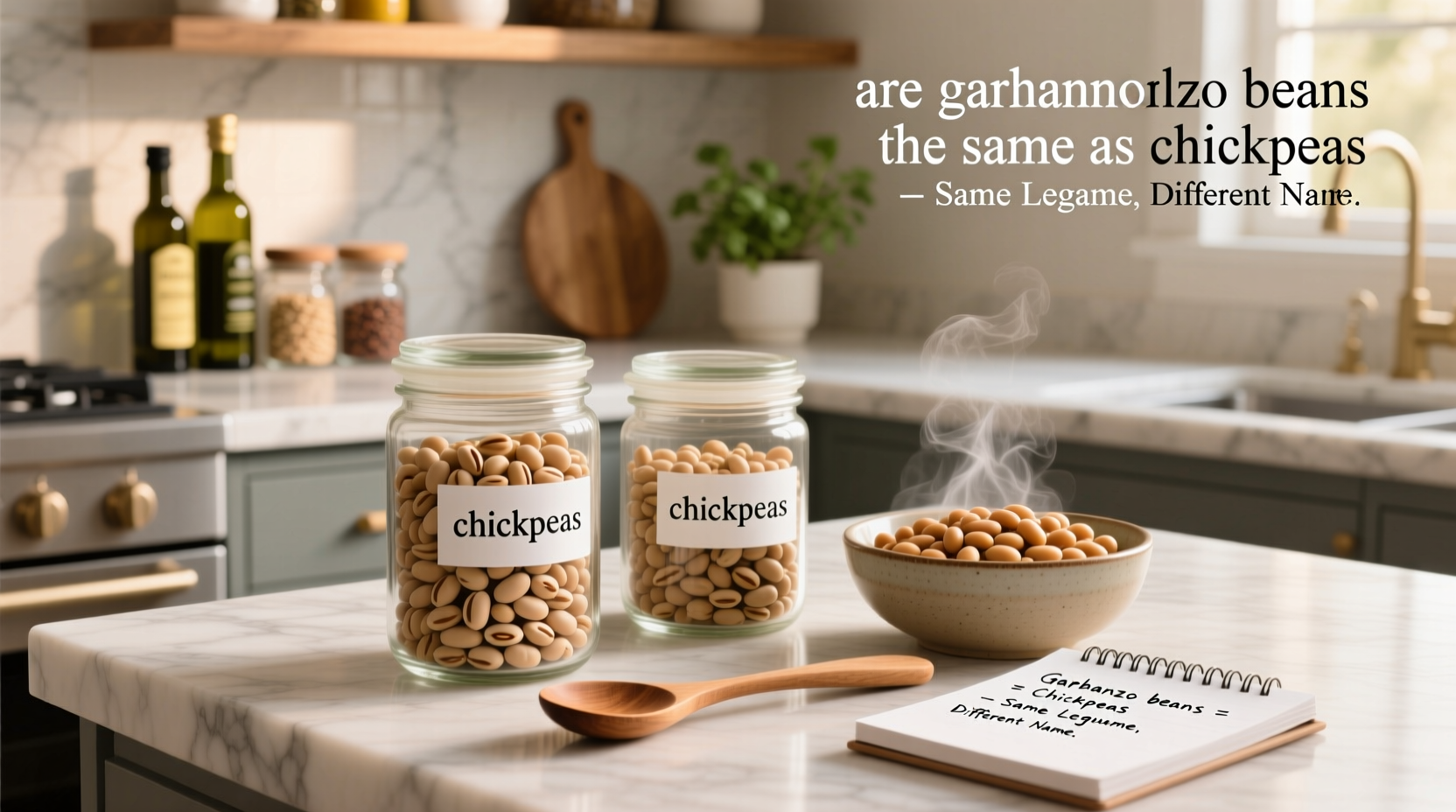are garbanzo beans the same as chickpeas