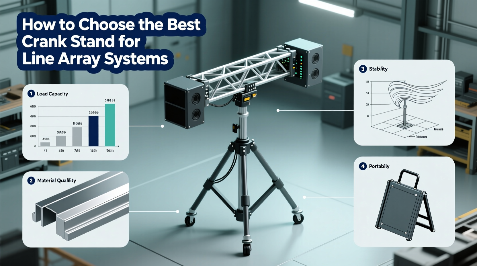 crank stand for line array