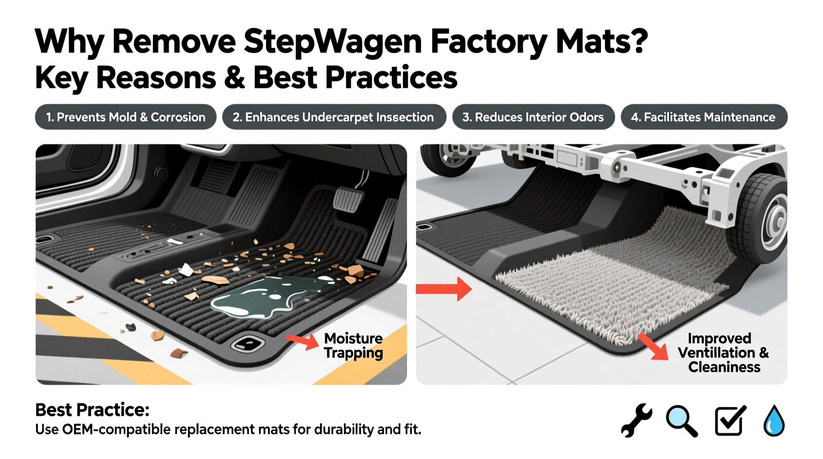 why remove stepwagon factory mats