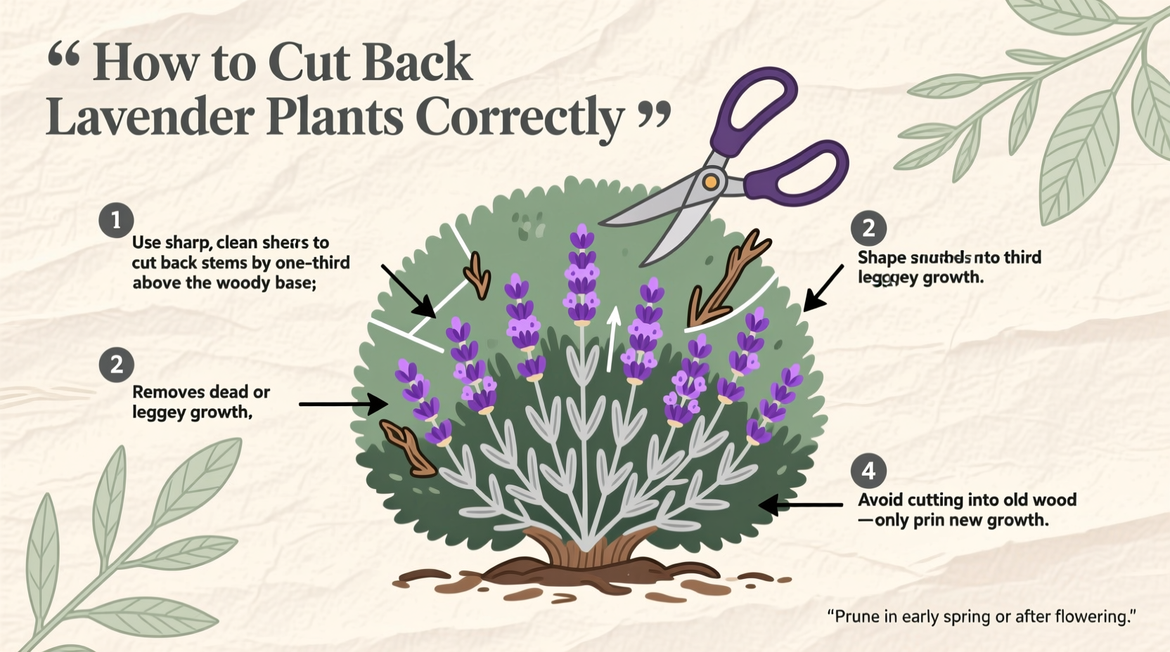 how to cut back lavender plants