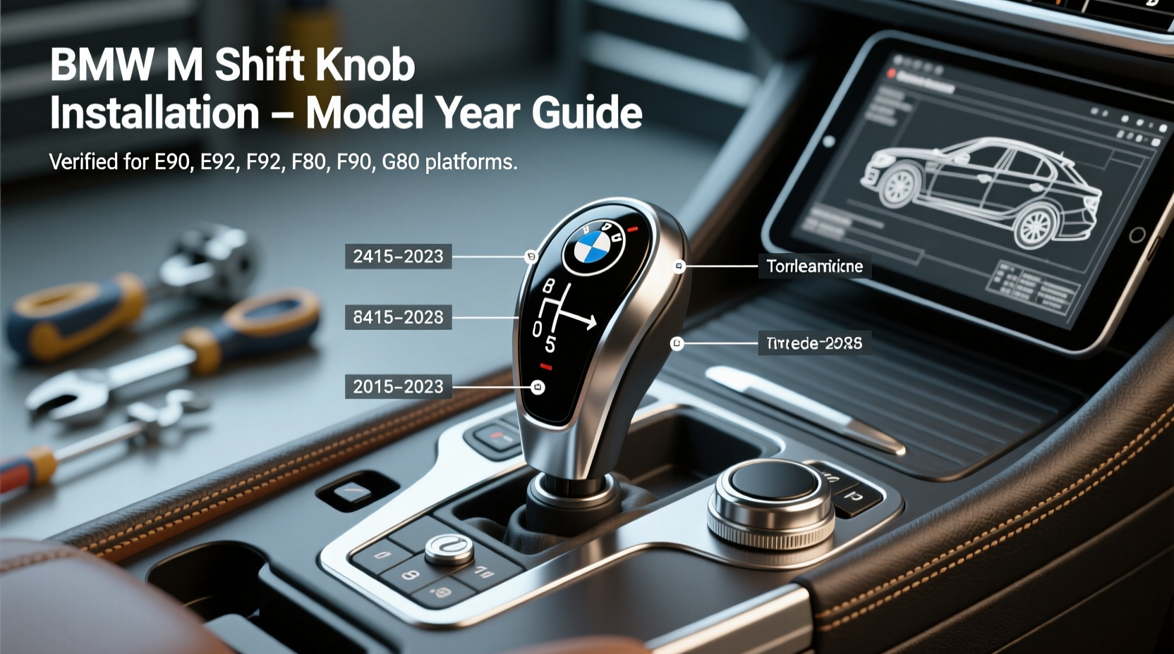 bmw m shift knob install