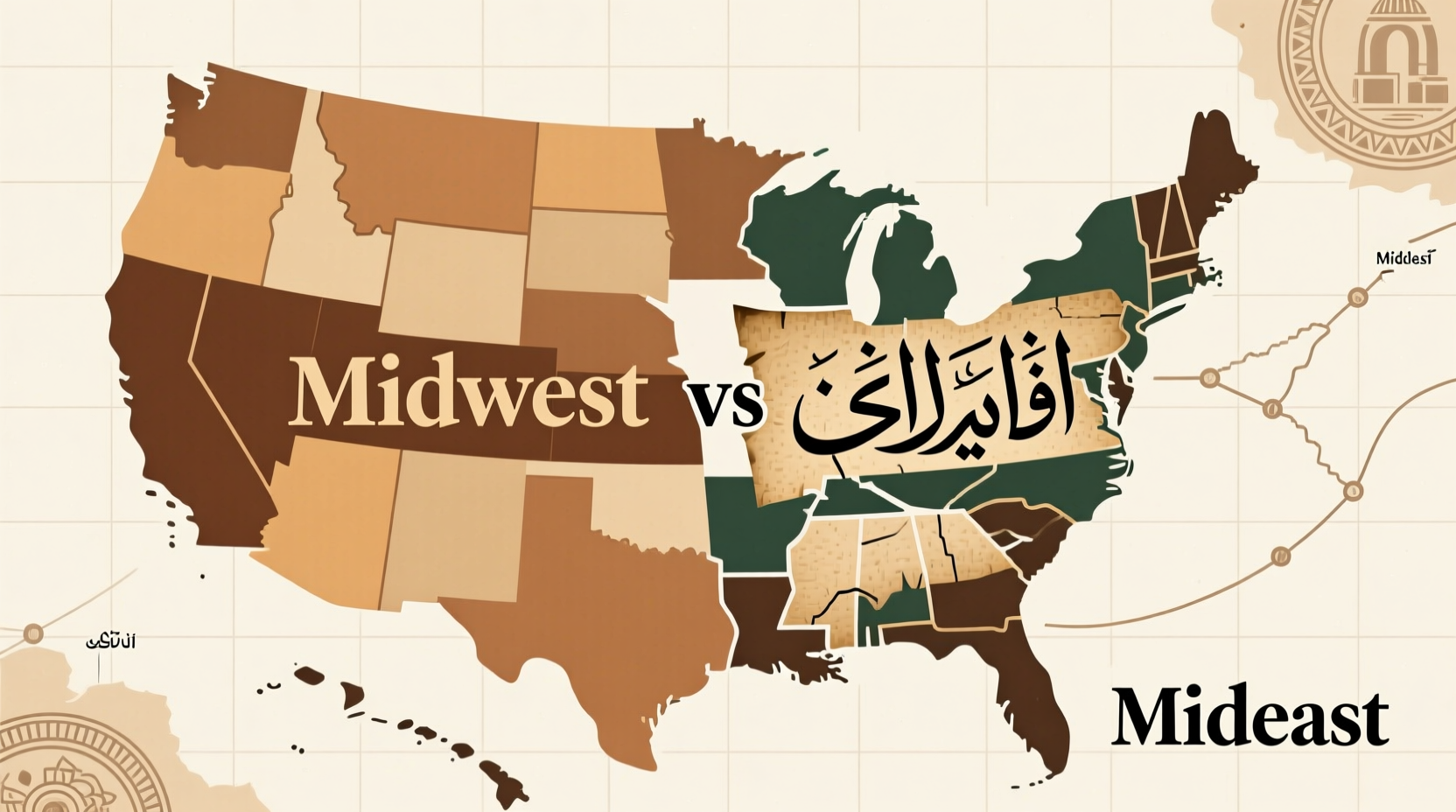 why midwest but no mideast exploring us regional names