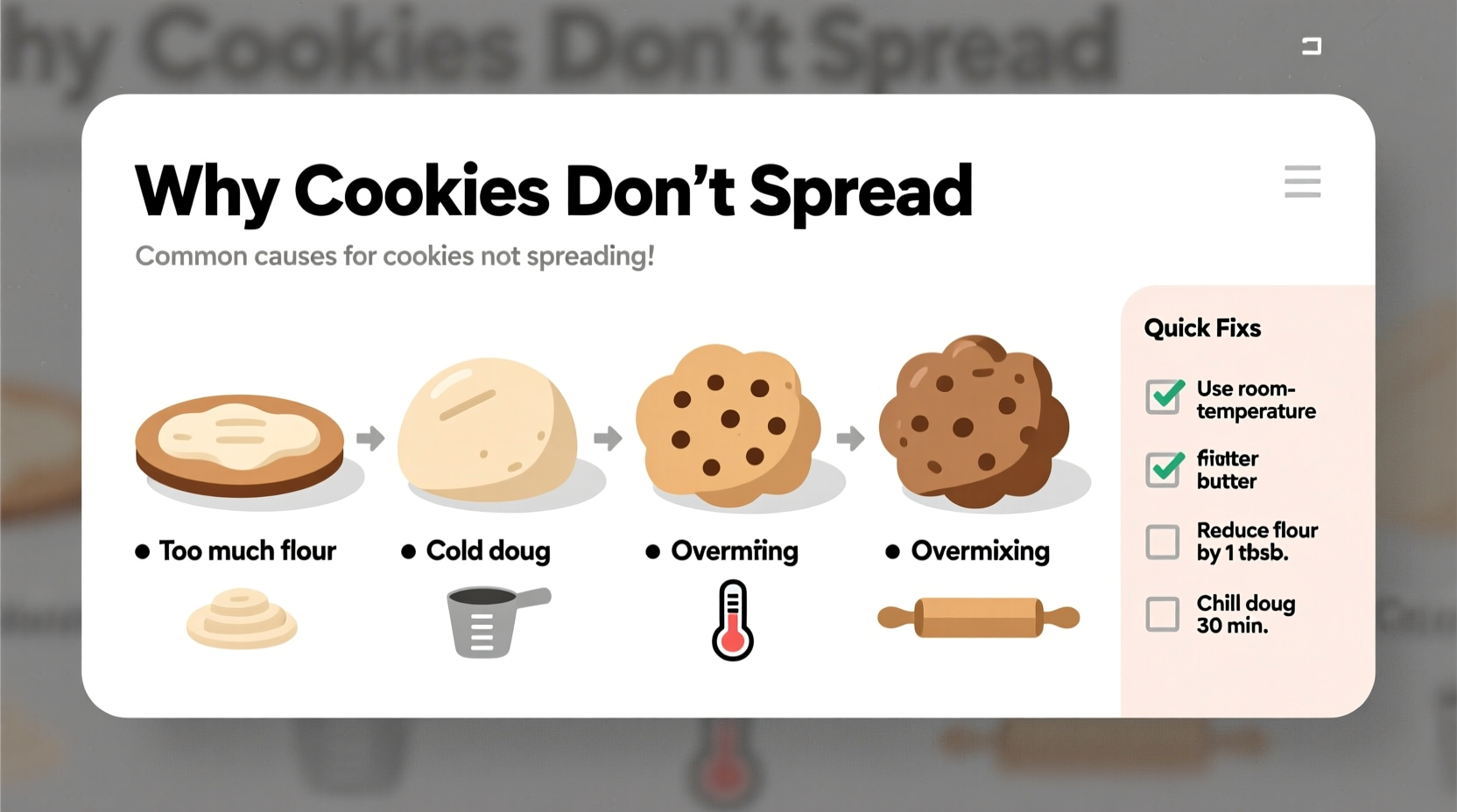 cookies not spreading common causes easy fixes
