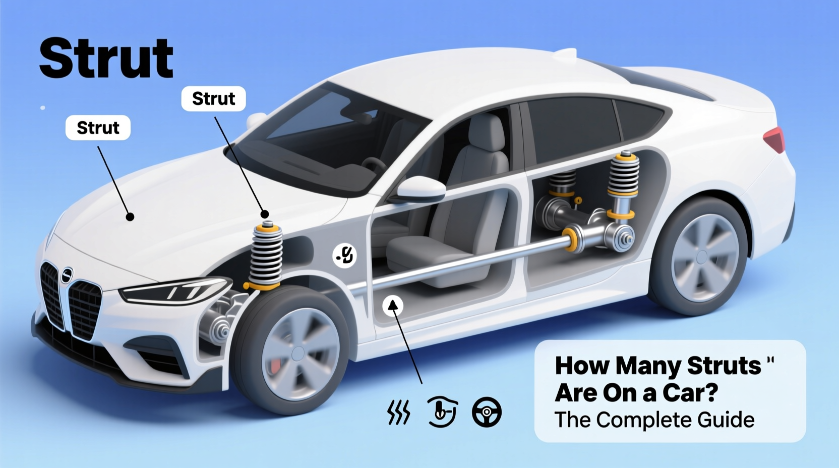 how many struts in a car