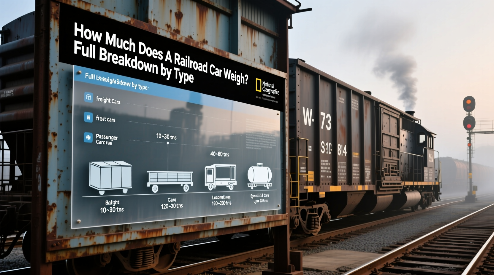how much does a railroad car weigh