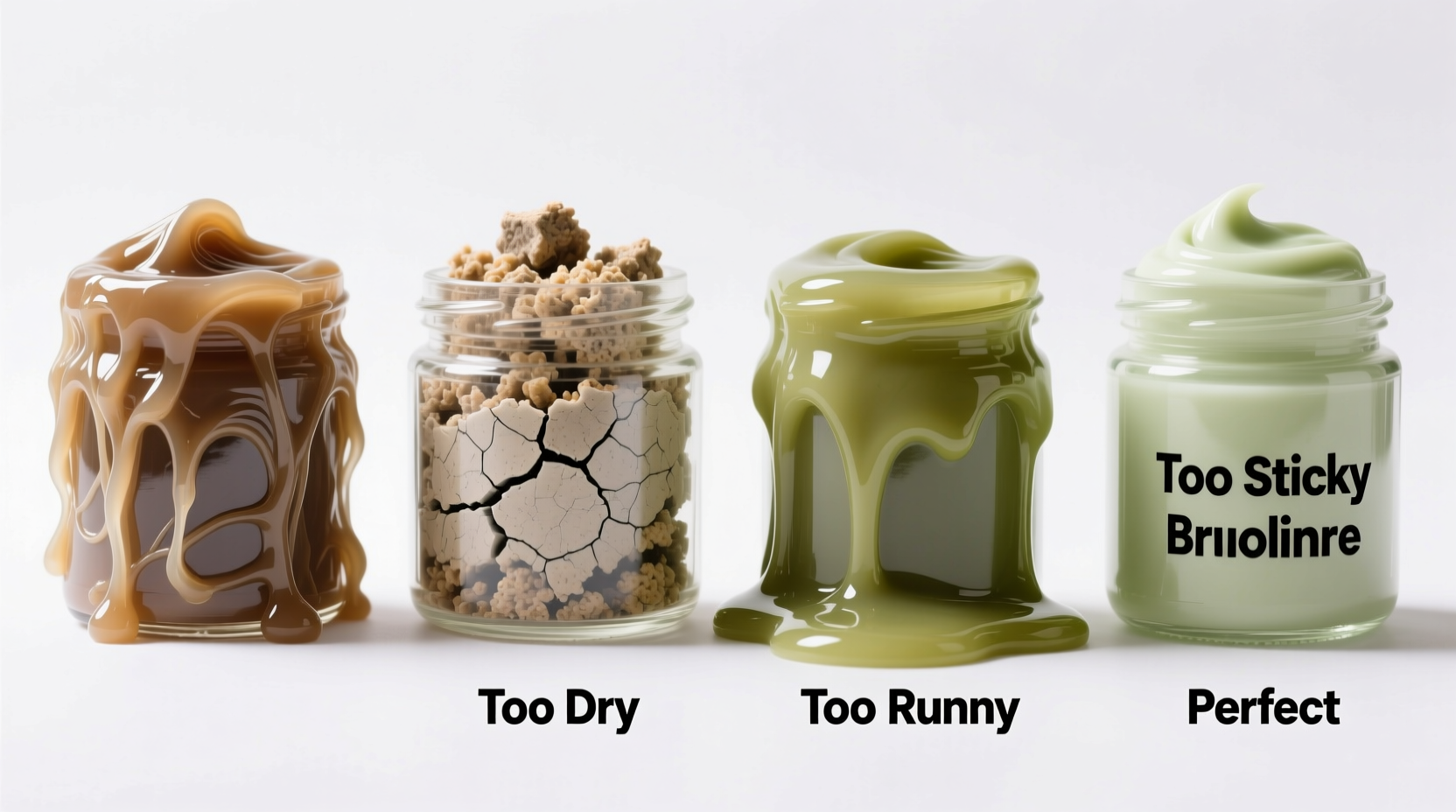 Troubleshooting slime texture issues comparison