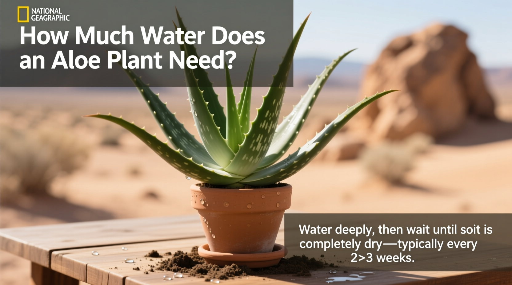 how much water does an aloe plant need