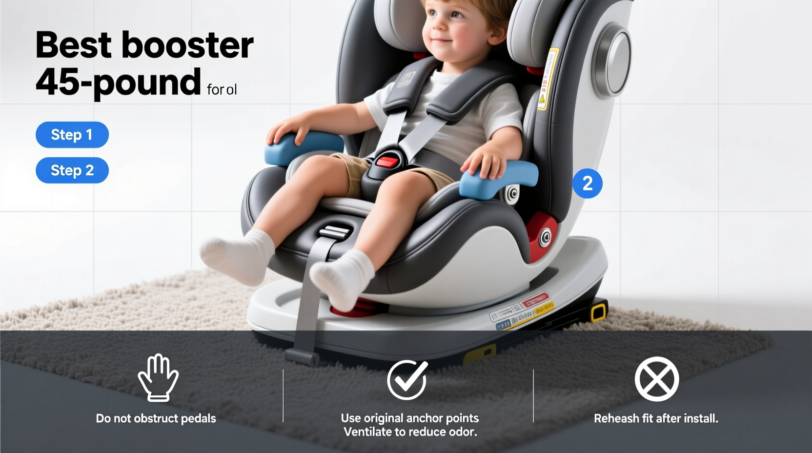 best booster seat for 45 pound child