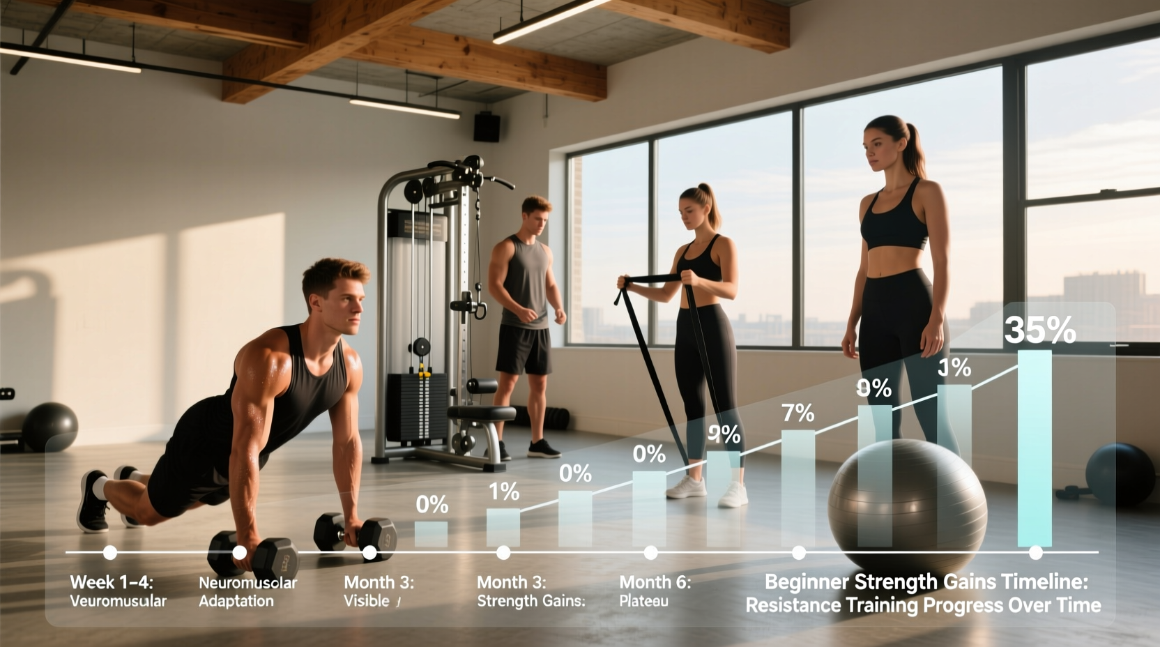 beginner strength gains timeline guide