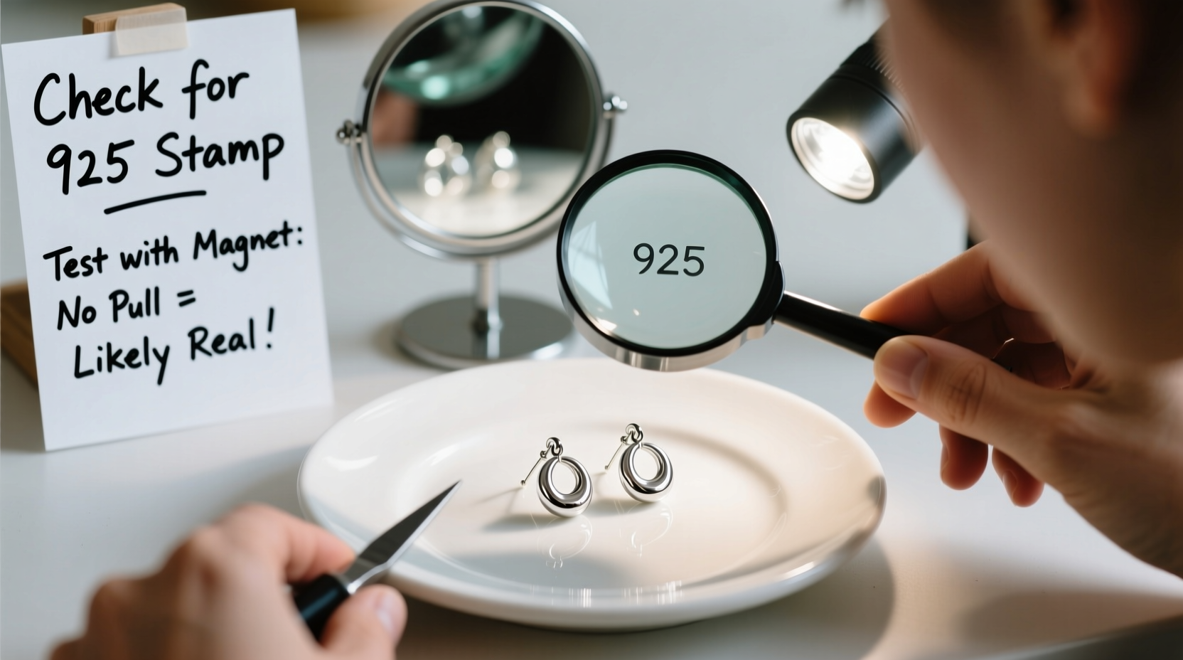 essential tips to verify if your silver earrings are authentic at home