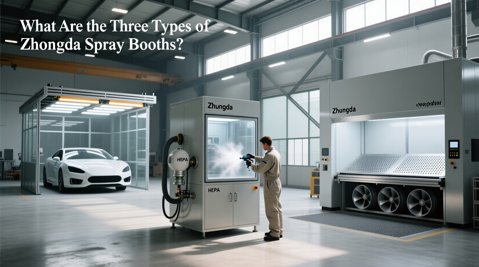 how to choose zhongda spray booths,What are the three types of spray booths?