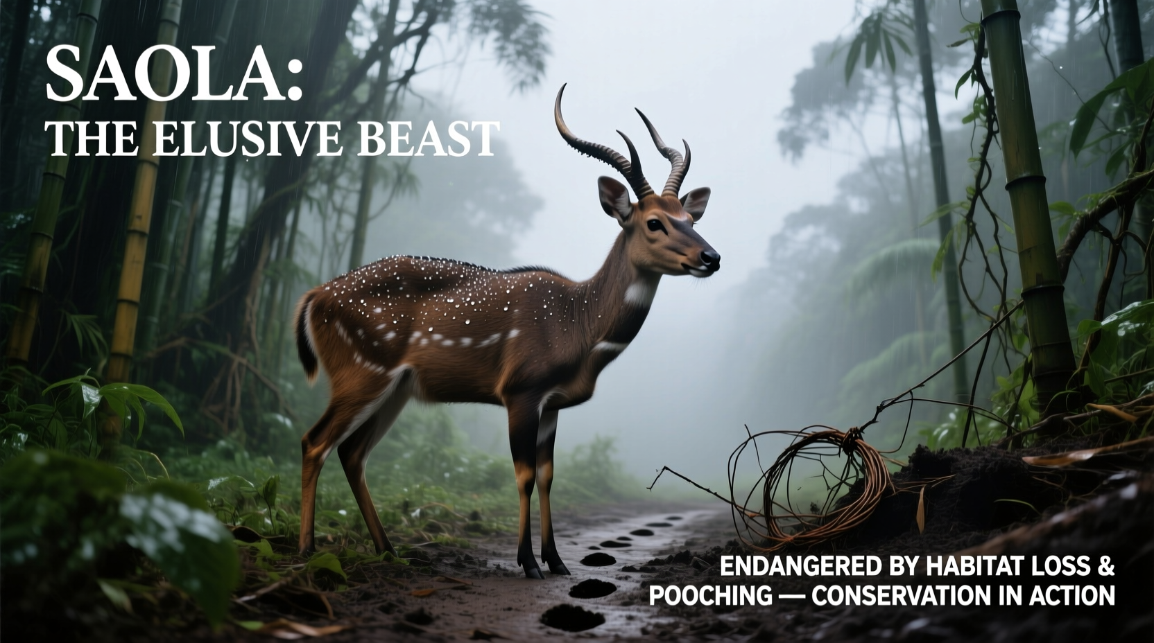 why is the saola endangered causes and conservation efforts