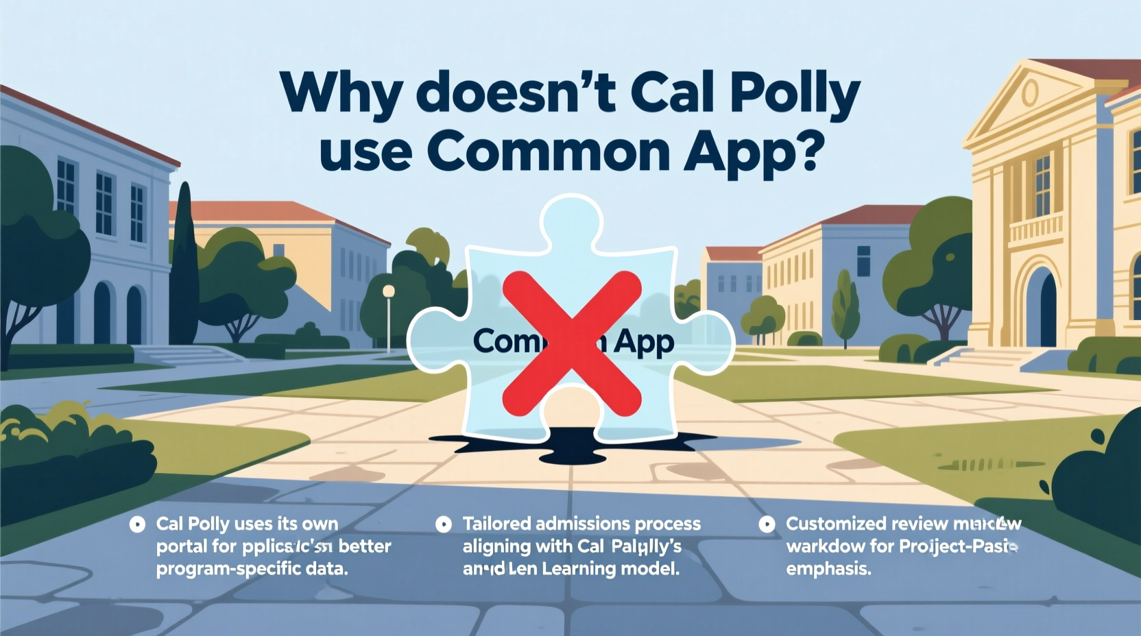 cal poly common app why doesnt cal poly use common app