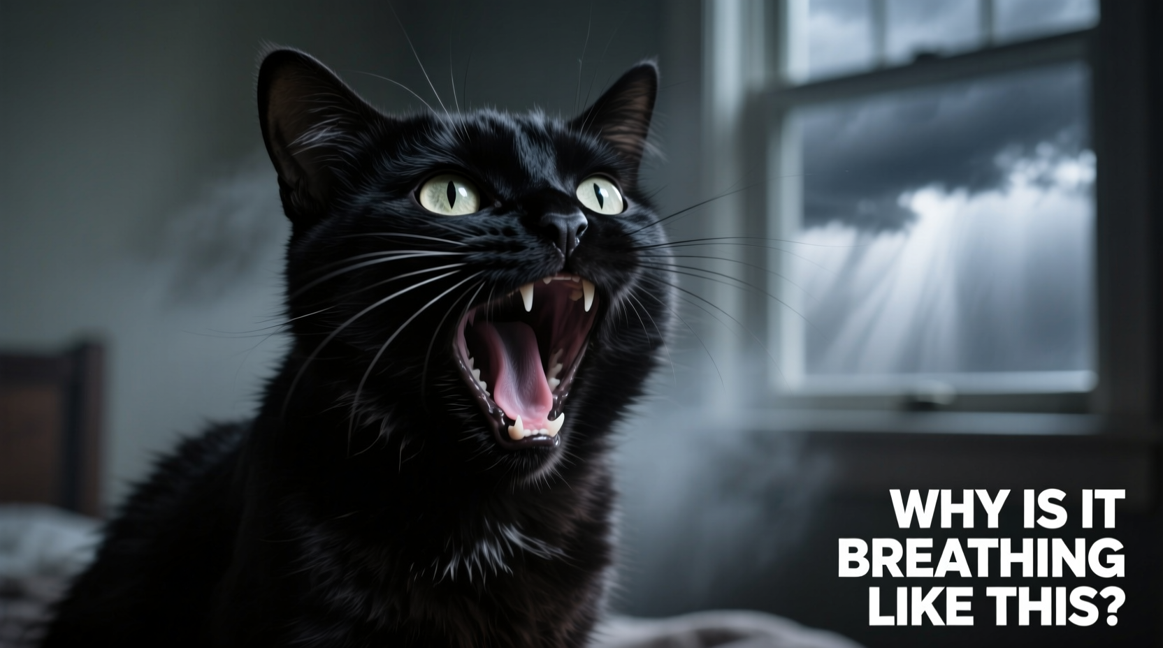 cat breathing with mouth open why when its an emergency