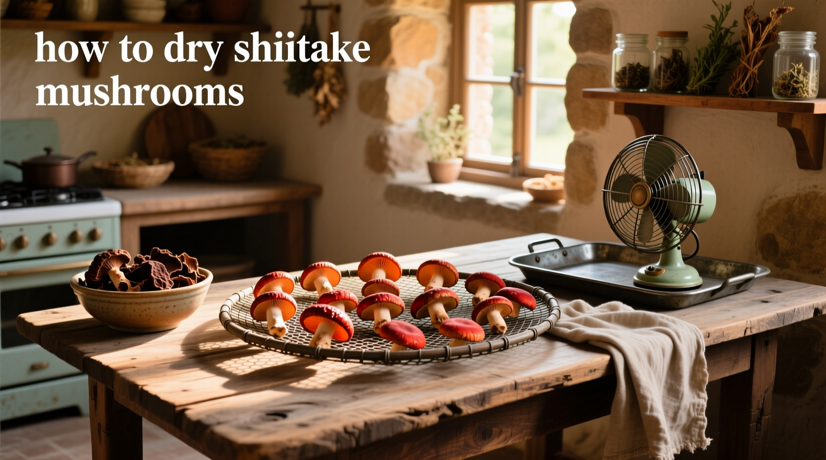 how to dry shiitake mushrooms a practical guide