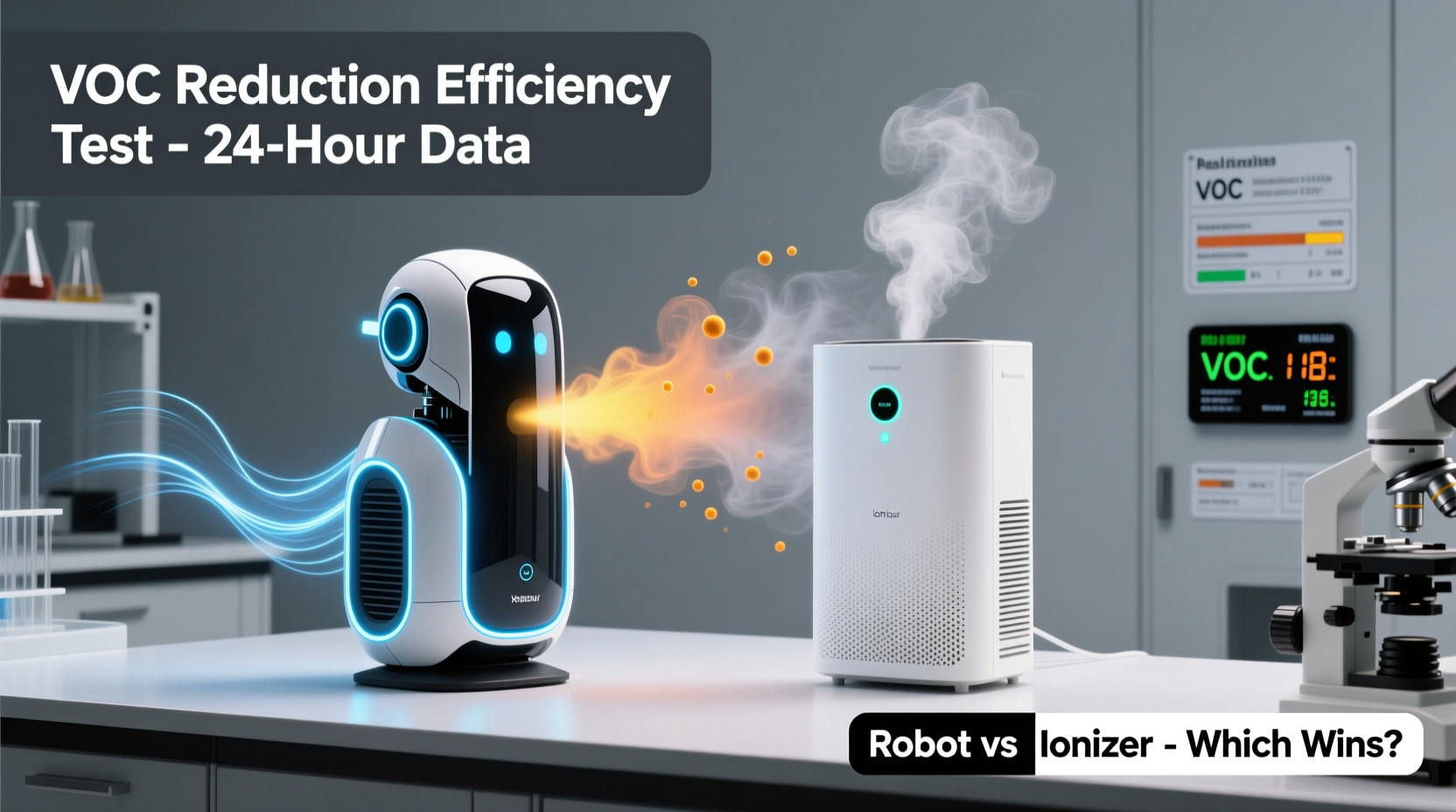 robot vs ionizer voc test
