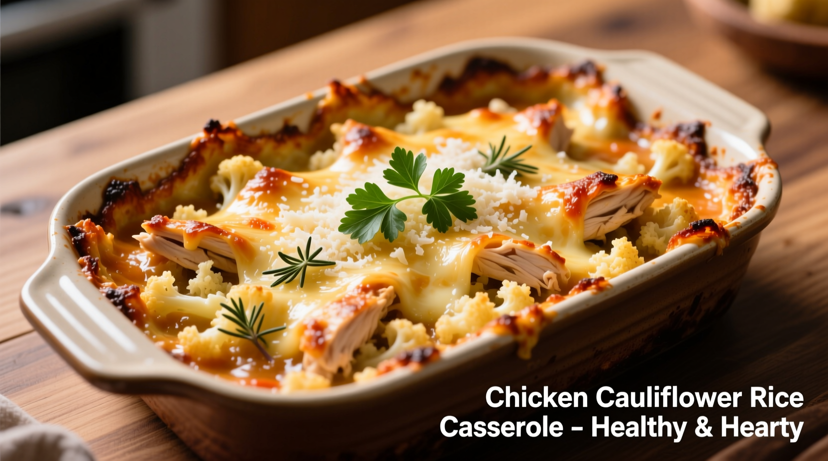 chicken cauliflower rice casserole