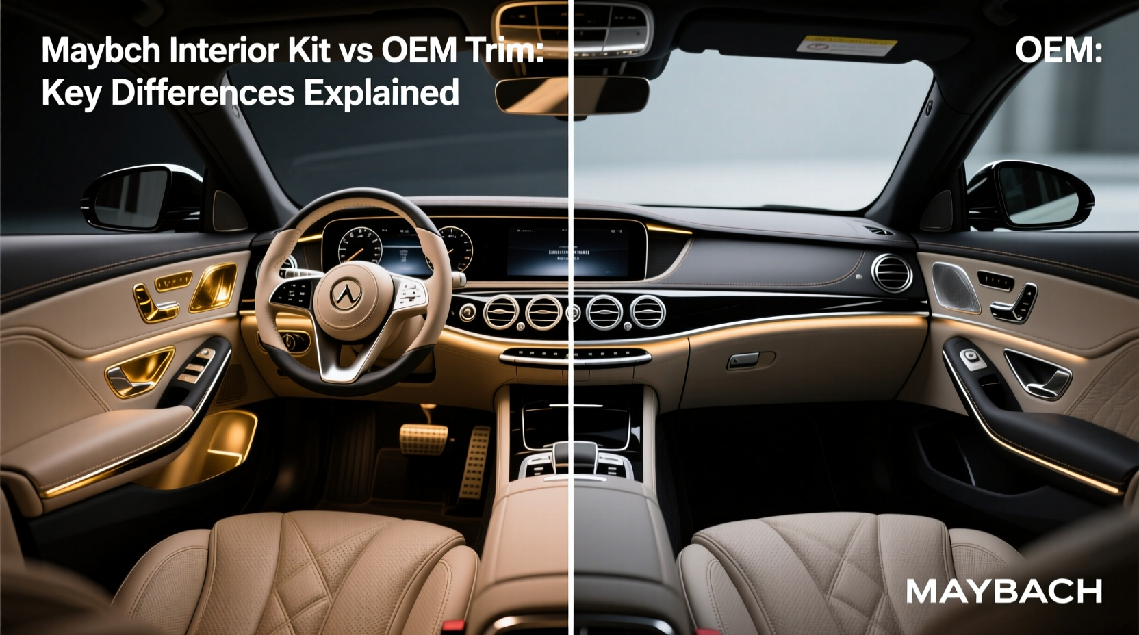 maybach interior kit vs oem trim