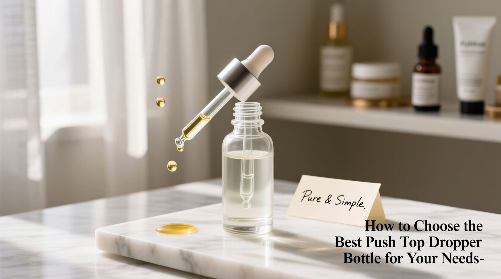 How to Choose the Best Push Top Dropper Bottle for Your Needs