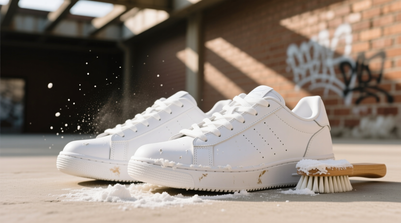 how clean white sneakers without bleach