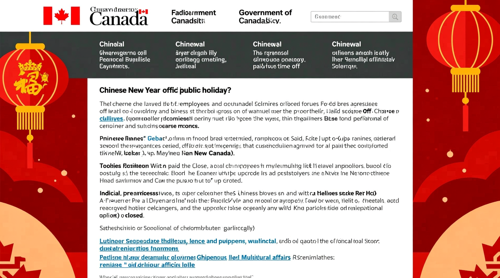 is chinese new year an official holiday in canada