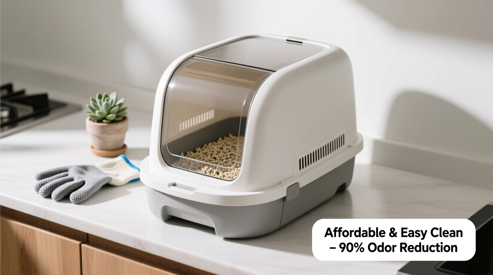 affordable litter boxes offering privacy odor control and easy cleaning solutions