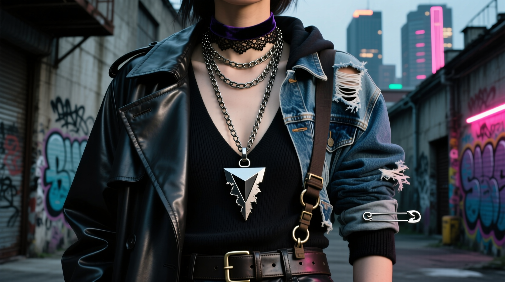 10 creative ways to make a bold statement with an edgy pendant necklace