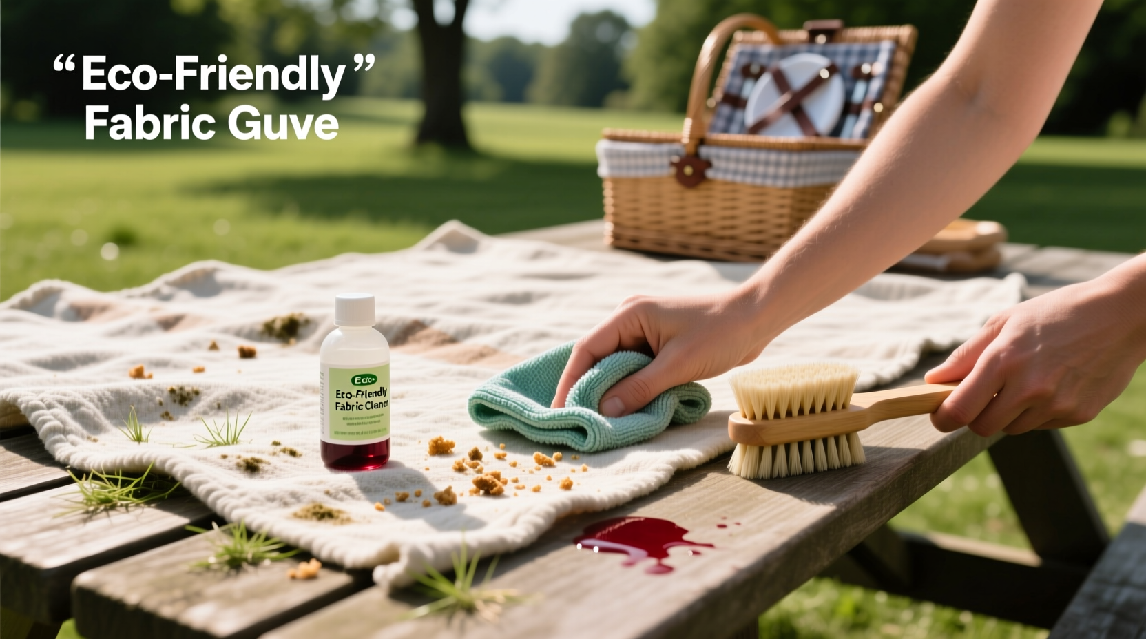how to clean a picnic blanket